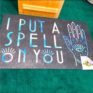 Halloween Mystical Evil Eye Outdoor Mat “I Put A Spell On You” 18”x30”